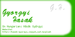 gyorgyi hasak business card
